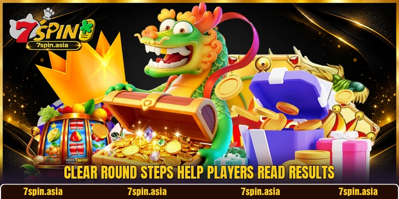 Clear round steps help players read results