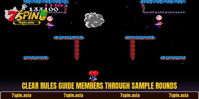 Clear rules guide members through sample rounds