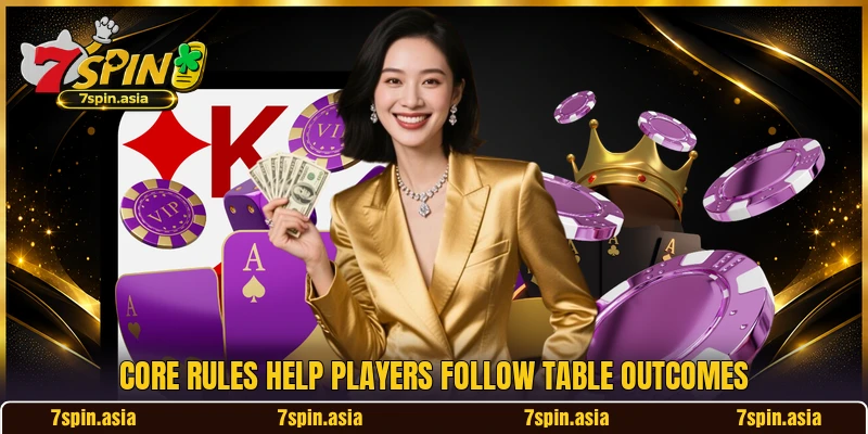 Core rules help players follow table outcomes Core rules help players follow table outcomes
