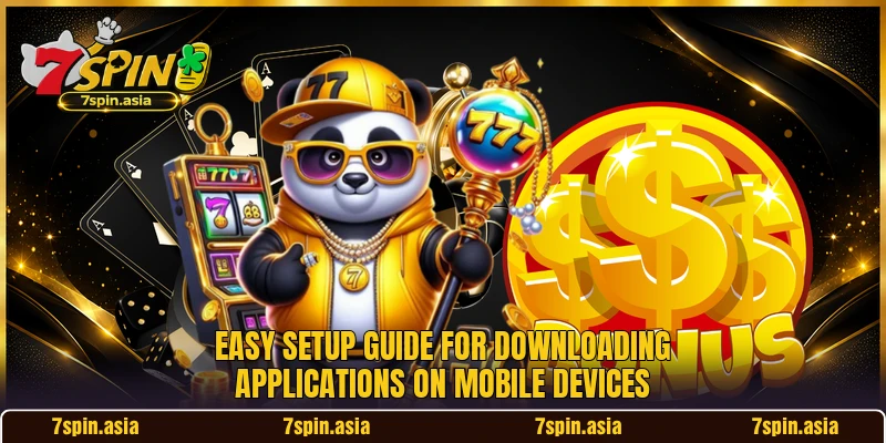 Easy setup guide for downloading applications on mobile devices
