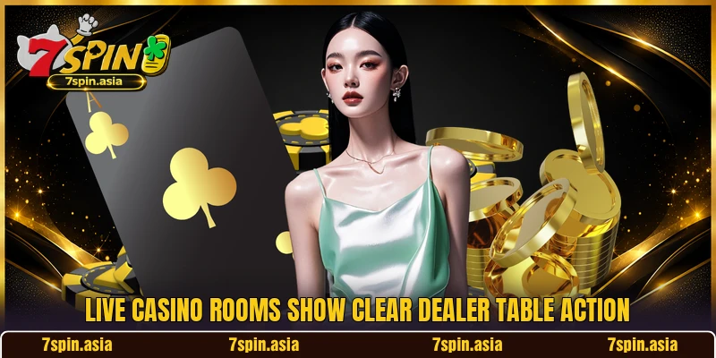 Live casino rooms show clear dealer table action