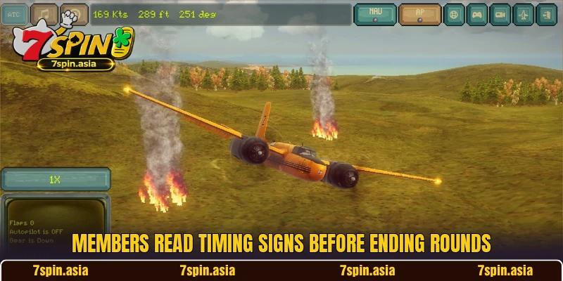 Members read timing signs before ending rounds