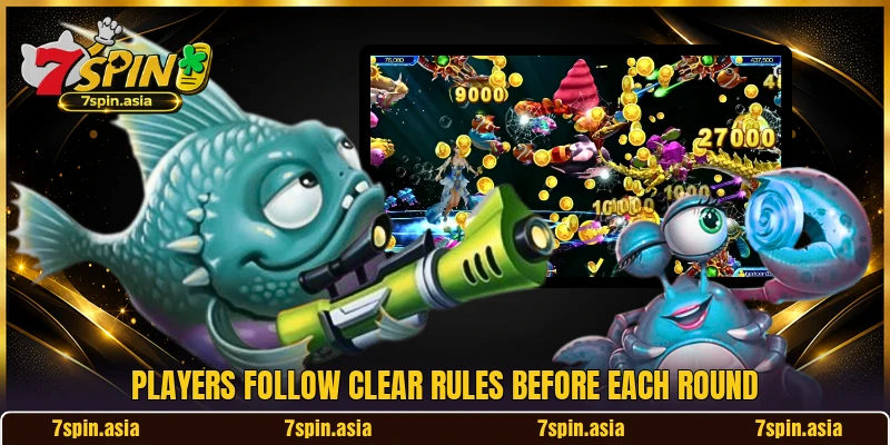 Players follow clear rules before each round