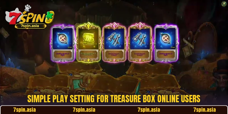 Simple play setting for Treasure Box online users Simple play setting for Treasure Box online users