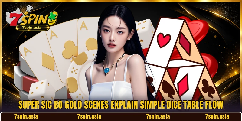 Super Sic Bo Gold scenes explain simple dice table flow Super Sic Bo Gold scenes explain simple dice table flow